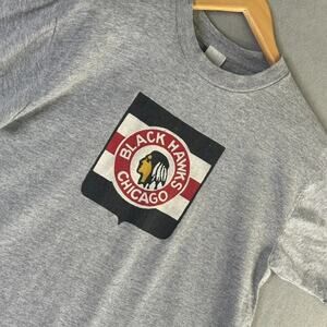 VTG Ebbets Field NHL Heritage Chicago Blackhawks T-Shirt L USA Made